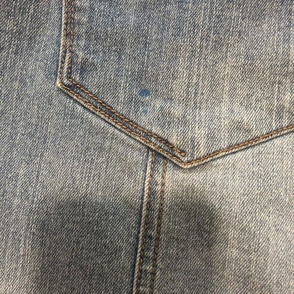 Mossimo button front blue Jean skirt size 4 0152 - Picture 3 of 4